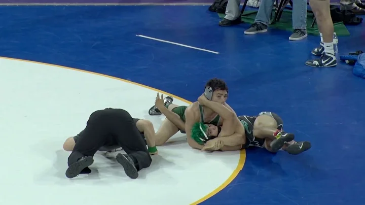 2017 CIF State - Quentin Hovis (Poway) gets the fall