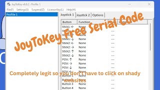 JoyToKey Free Registration / Serial Code Tutorial for you to never click on sus websites ever again.