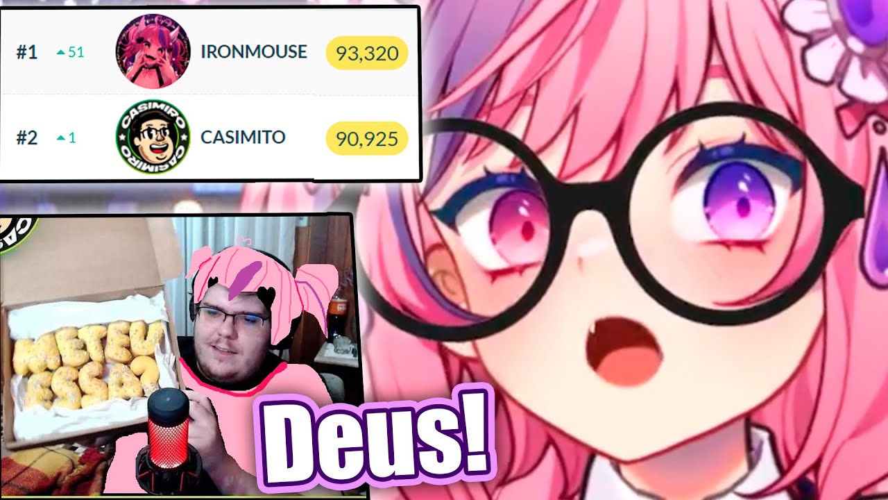 Casimiro perde pra Ironmouse que o ultrapassa sendo a maior do mundo!