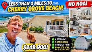 North Myrtle Beach Home Tour | NO HOA • 4 Bedrooms • Near Cherry Grove Beach • $249,900
