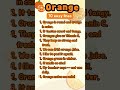 Orange — 10 Easy Lines | Simple Essay for Kids