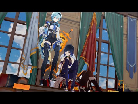 [MMD] Yelan & Eula Interrogation (Genshin Impact) [Motion DL]