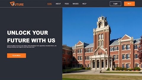 College Website using HTML & CSS | Step by Step Tutorial | Fast Code