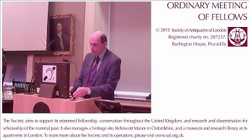 15 October 2015: SAL OM, Nicholas Orme, FSA