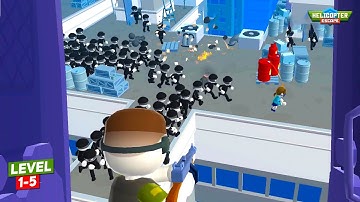 Helicopter Escape 3D (Level 1-5) Android Gameplay