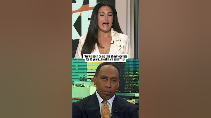 Molly just had to apologize to Stephen A. 😔