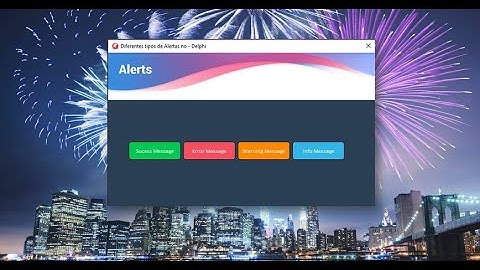 Alertas Personalizados no Delphi