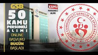 Gençlik ve Spor Bakanlığı yeni 50 kamu personeli alımı online başvuru süreci  başladı screenshot 1