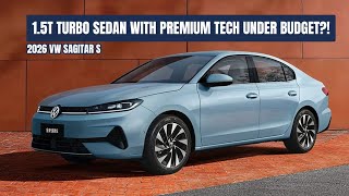 2026 VW Sagitar S — 1.5T Turbo Sedan with Premium Tech Under Budget?!