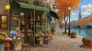 Sunny Morning by the Seine River 🍂☕ Soft Lofi & Paris Café for Study & Deep Work screenshot 3