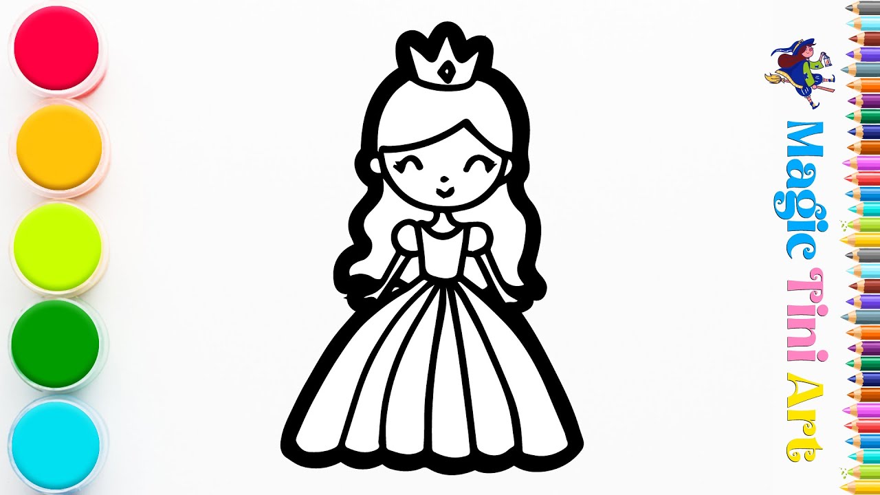 How to Draw a Princess | Step by Step - YouTube