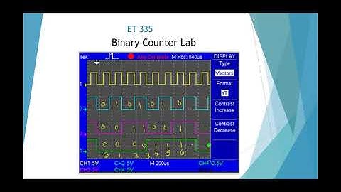 Binary Counter Lab Demonstration Long Part B-335