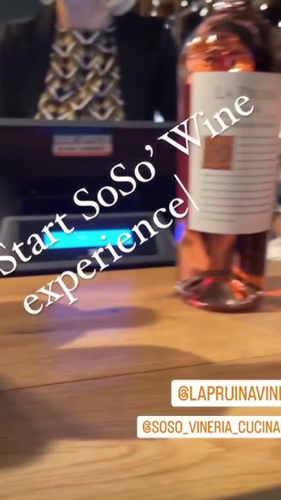 Eventi a Giovinazzo (BA) Sosò Wine Experience alla Prima Vineria di