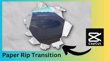 How to create a paper Rip transition on capcut