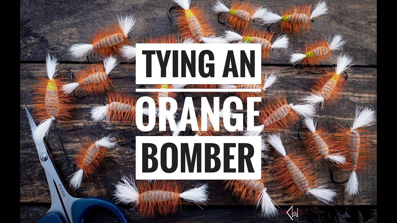 Tying an Orange Bomber Fly YouTube