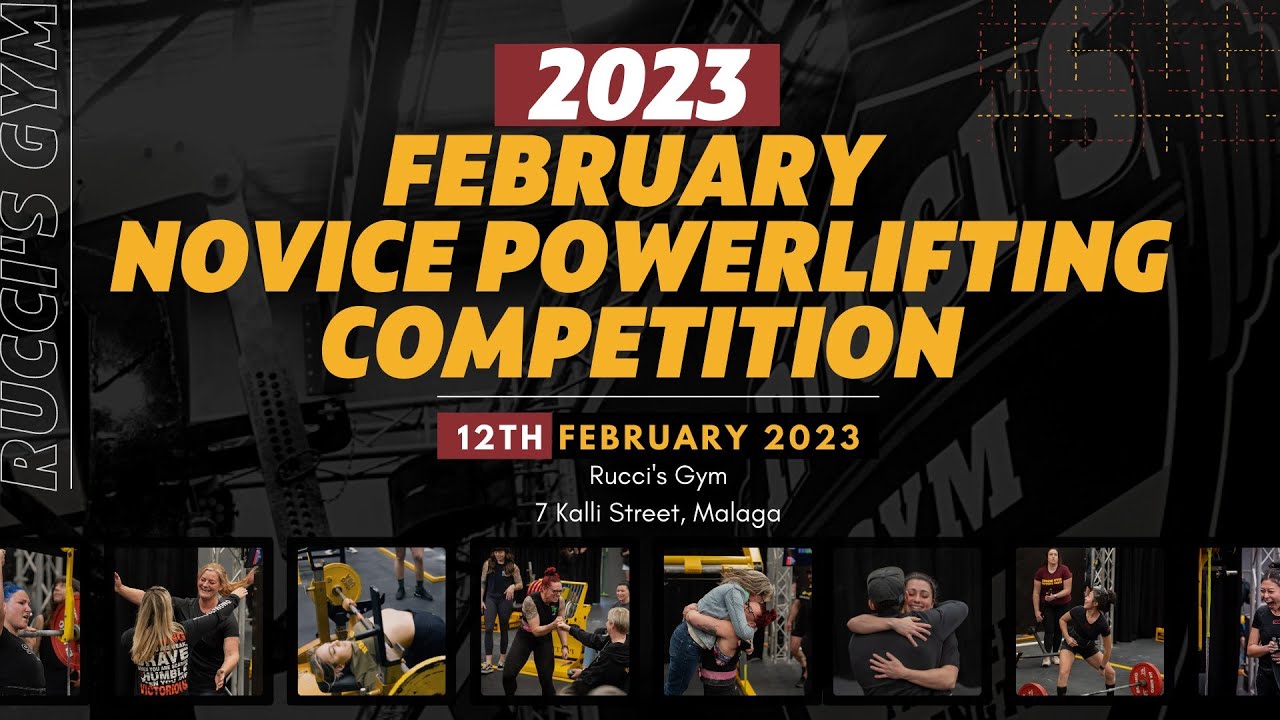 2023 February Novice Powerlifting Competition YouTube