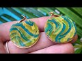 Polymer clay CERNIT or Sculpey PREMO. Earrings Tutorial