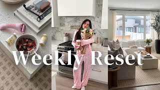 WEEKLY RESET | reset with me, workout classes, running errands + cleaning  the house