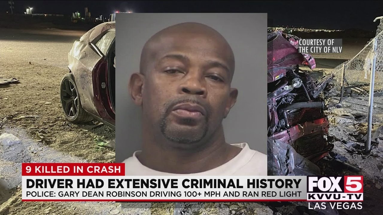 Driver in North Las Vegas crash that killed 9 had criminal history