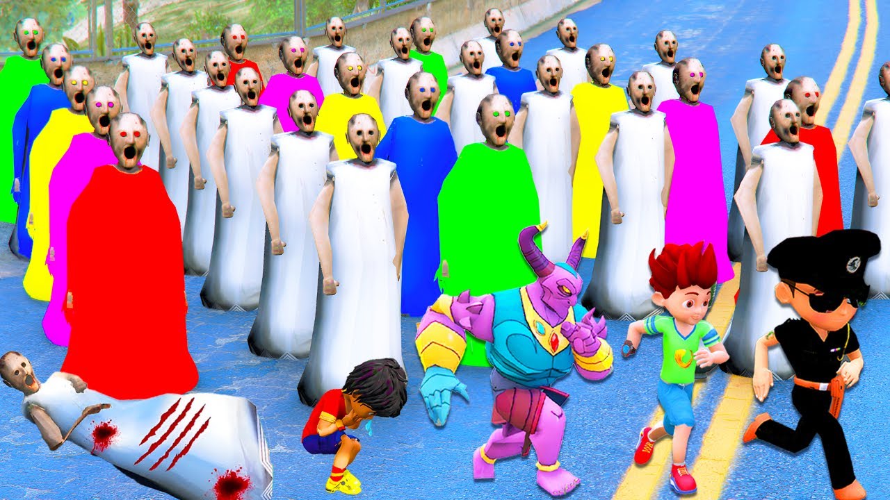 😎👿 Granny Try To Blast LITTLE SINGHAM House Kicko Coming To Attacked 🤣 in Gta 5 Gta5 Gameplay