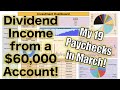 How Much My Dividend Growth Portfolio Paid Me in the Month of March! ($60,000 Account)