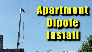 Apartment HF Dipole Install (Not Quite Stealthy)