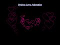 Floating Hearts & Sparkles 💕 | Python Love Animation