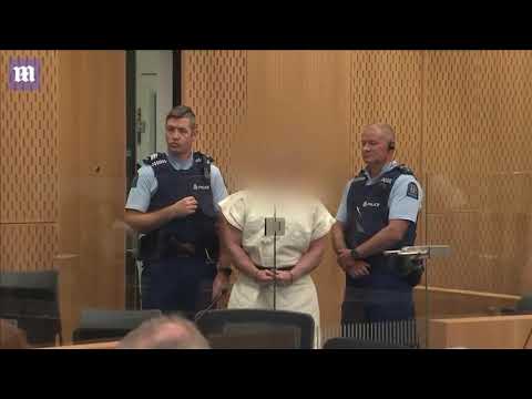 Brenton Harrison Tarrant flashes white supremacist symbol in court video phone beyonce mp3