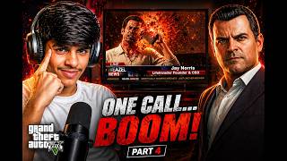 GTA V Hindi Gameplay Part 4 | One Call… and BOOM 💥 (No Death Challenge)#mirdhaplays #gtav