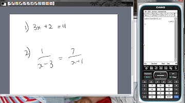 solve function on classpad ii