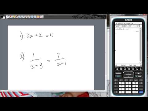 solve function on classpad ii
