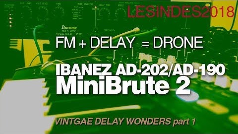 ARTURIA MINIBRUTE 2 // Ibanez AD-202 AD-190 // ANALOG FM + DRONES