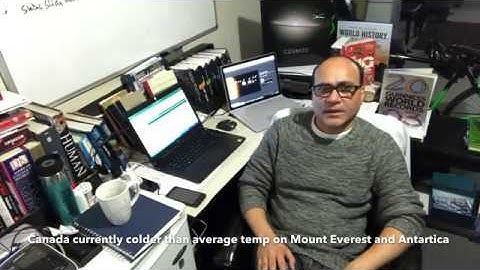 Currently Canada colder than Mars, Antartica, Mount Everest Dec 2017