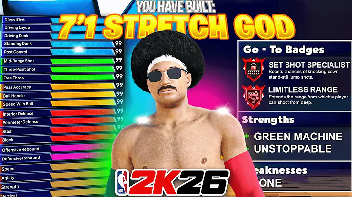 BEST STRETCH BIGMAN BUILD in SEASON 2 NBA 2K26! LEGEND REBOUNDING + LIMITLESS! BEST CENTER BUILD!