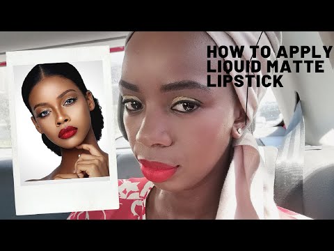 How to apply liquid matte lipstick| Inuka Fragrances | South Africa