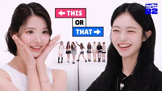 (CC) Hearts2Hearts   1 K-pop quiz = 0 FOCUS 😂 | This or That I Hearts2Hearts
