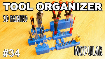 3D Printed Modular Workshop Tool Organizer