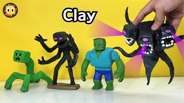 Minecraft Mutants in Clay – ( Wither Storm, Zombie, Enderman & Mutant Creeper )