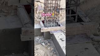 Starter (Kicker) formwork fixing before casting of column #starter #bome #turninginserts #dowels