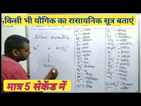 रासायनिक सूत्र कैसे बनाएं/Rasayanic sutra kaise bnaye/How to write Chemical formulas