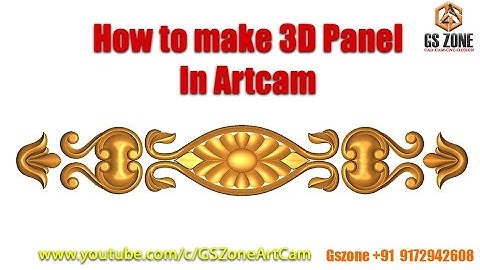 How to make 3D Panel Design in Artcam @gszone_cnc_solution #panel #wood #door #cnc #artcam