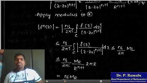 Complex Analysis Lecture 5 on Cauchy Integral Inequality and Liouville