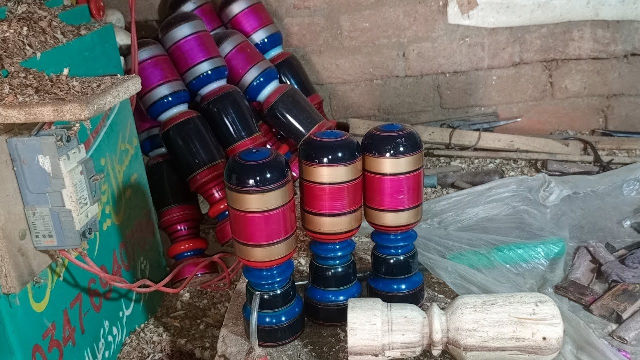 ASMR | Hand-Carving To color Traditional Charpai Legs (Pave) | Village Carpentry Sounds 🪵🔨​ tools 