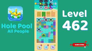 Hole Pool All People Level 462 Walkthrough 🎯 | Color Match Puzzle Gameplay | Mini Boss