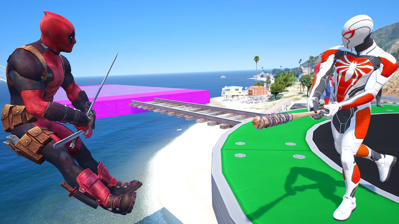 GTA 5: THAT WAS BRUTAL! SPIDER-MAN WITH A BASEBALL BAT vs  SUPERHEROES! (Euphoria Physics) Ep.64