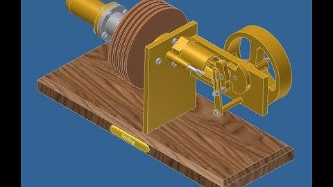 3D Stirling Engine in Autodesk Inventor