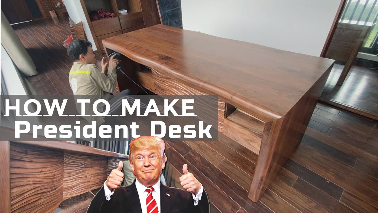 How to Make President Desk/ Woodworking DIY YouTube