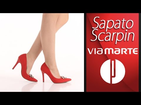 sapato via marte vermelho