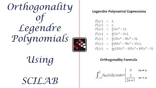 SCILAB TUTORIAL | ORTHOGONALITY OF LEGENDRE POLYNOMIAL | SCILAB BEGINNERS