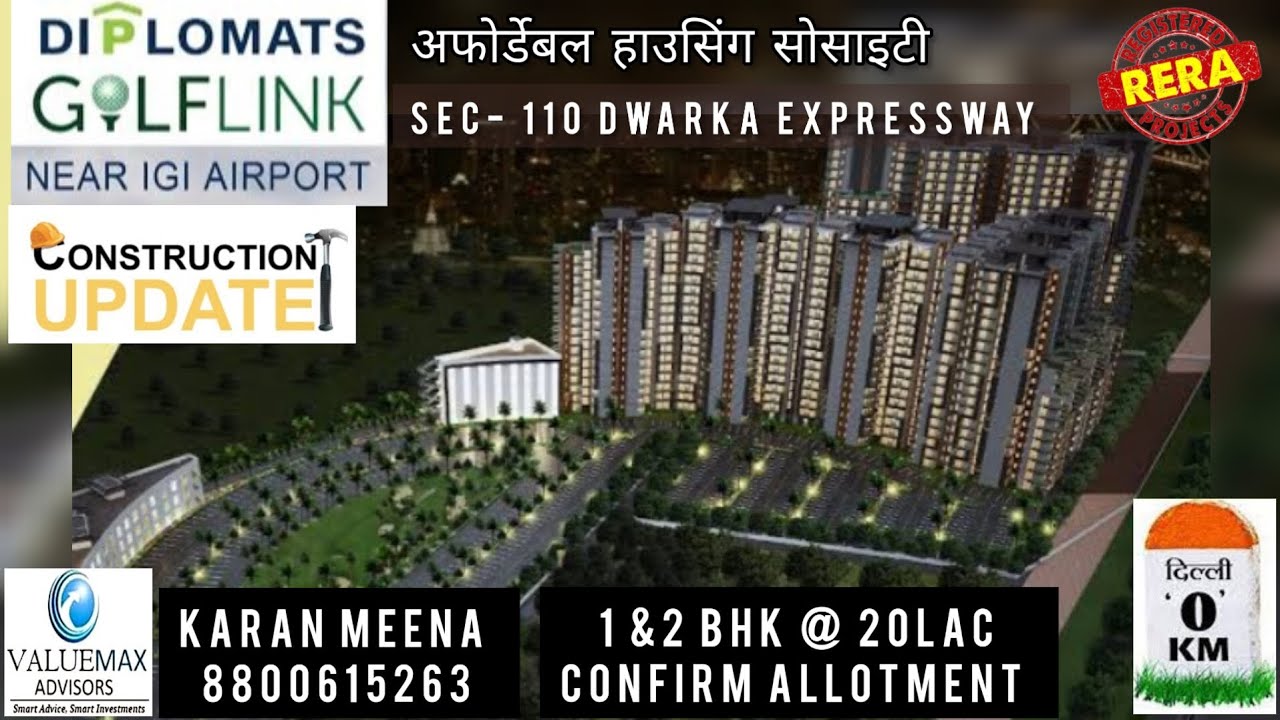 CONSTRUCTION UPDATE|| MILLENNIUM DIPLOMATS GOLF LINK SEC-110